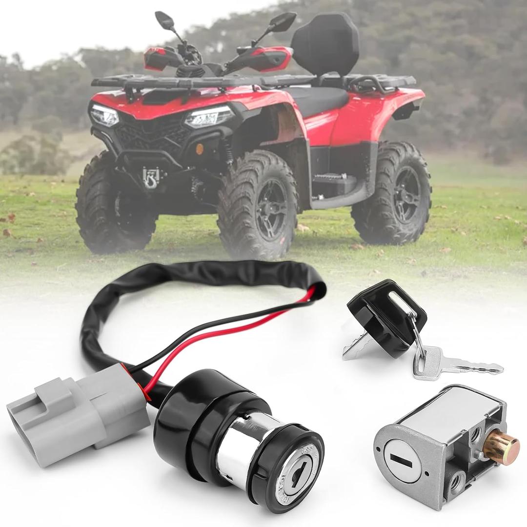JERBOR Ignition Switch with Key Fit for CFMOTO CFORCE 400 CFORCE 500, ATV Ignition Lock Switch Key Replace # 9GQ0-010100