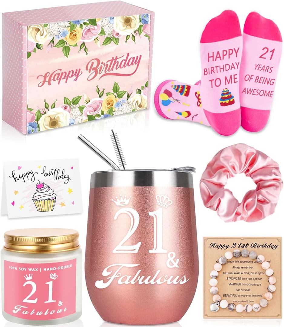 Unique 21st Birthday Gifts for Women: Ideas Baskets for Daughter, Sister, Friend, Bestie