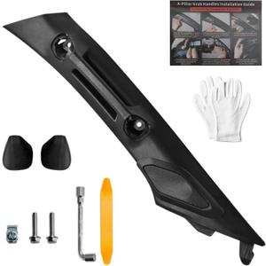 Driver Side A-Pillar Grab Handle, for Toyota Tacoma 4th Gen 2024-2026, OEM Texture Match No Rattle, Compatible with Side Airbag Deployment, Easy Install Assist Grip for Daily Off-Road Use
