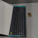 Logitech K400 Plus Wireless Touch TV Keyboard With Easy Media Control and Built-in Touchpad, HTPC Keyboard for PC-connected TV, Windows, Android, ChromeOS, Laptop, Tablet - Black