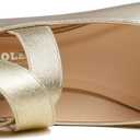 FEVERSOLE Women's Fashion Elastic Ankle Strap Shoes Round Toe Ballet Flat, 40