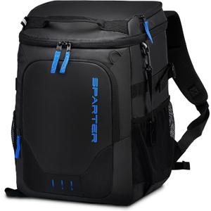 Backpack Cooler Insulated Leak Proof 30/45 Cans, 2 Insulated Compartments Thermal Bag, Portable Lightweight Beach Travel Camping Lunch Backpack for Men and Women (Black)