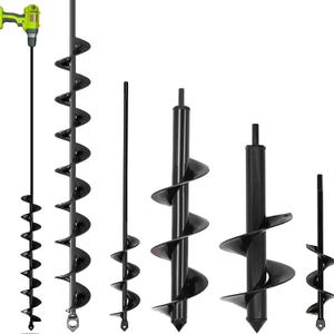 5 Set Auger Drill Bit for Planting,Heavy Duty Garden Auger Spiral Drill Bit Bulb Planter Tool for Planting Bedding Plants,Universal for Cordless Drill(1.6"x9",1.6"x16.5",3.5"x16",4"x12",2"x32")