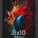 upsimples 8x10 Picture Frame, Wall Gallery Photo Frames with Engineered Wood, Black 1 Pack