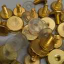 PATIKIL M4x12 Standoff Screws with Spacers, 20 Pack Wall Mounting Hardware Thumb Screw Fasteners for Acrylic Glass Signs Mirrors, Gold Tone 12mm