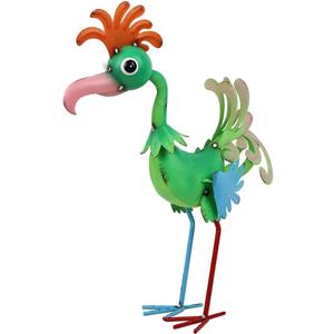 19'' Tall Metal Rooster Statue, Funny Rooster Sculpture Garden Decor, Metal Yard Art for Farmhouse, Lawn, Garden