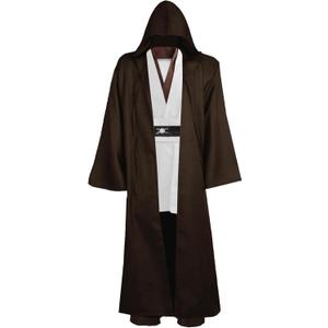 GOLDSTITCH Tunic Costume Mens Tunic Hooded Robe Full Set Halloween Cosplay Costume (Medium, White)