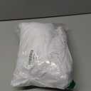 Biscaynebay Wrap Around Bed Skirts for Queen Size Beds with Extra Long Drop of 21", White Adjustable Elastic Dust Ruffles Easy Fit Wrinkle Resistant Silky Luxurious Fabric Machine Washable