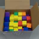 Fuutreo 200 Pieces Foam Blocks 1 Inch Counting Blocks Soft Counting Cubes for Kids Math Learning Small Colored Foam Cubes for Children Preschool Classroom Teacher Supplies, Assorted Colors