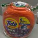 Tide PODS laundry Detergent Pacs, 3-in-1 Stain Remover, Odor Fighter, Color Protector, 112 Count, HE compatible, Spring Meadow Scent