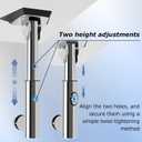 Starlink Gen 3 Mount for RV Ladder, Starlink Pole Mount with 0-30 Adjustable Starlink Gen 3 Pipe Adapter