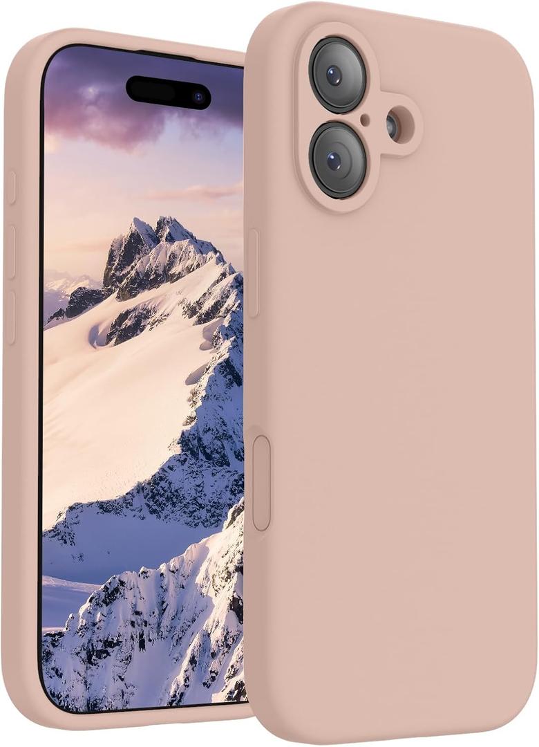 FireNova Magnetic for iPhone 17 Case, Compatible with MagSafe, [Integrated Silicone Camera Control Button] [Camera Protection] Anti-Scratch Microfiber Lining Phone Case, 6.3", Pinksand