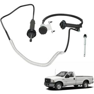 Clutch Master&Slave Cylinder Assembly Compatible with Ford F-250 Super Duty/F-350 Super Duty/F-450 Super Duty/F-550 Super Duty 7.3L V8, 6.0L V8 DIESEL 1999-2007#Replace CC649021 136.65620