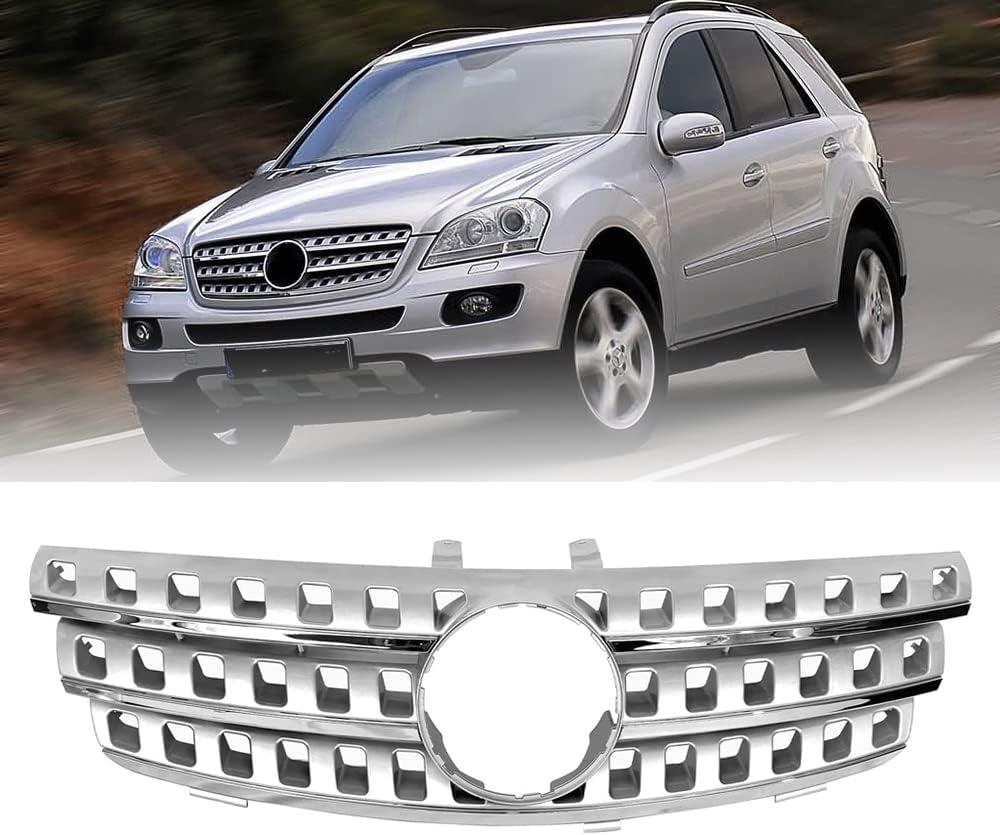 Grille Compatible For Mercedes Benz W164 ML Grill ML320 ML350 ML500 ML550 ML63 2005 2006 2007 2008