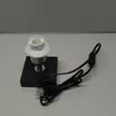 Small Table Lamp for Bedroom - Bedside Lamps for Nightstand, Minimalist Night Stand Light Lamp with Square Fabric Shade, Desk Reading Lamp for Kids Room Living Room Office Dorm (12.8in, Cream & Black)