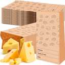 MotiMind 30 Count Cheese Storage Bags for Refrigerator 10.6 x 6 Inches Cheese Paper Bags, Sandwiches, Wrapping