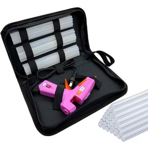 Hot Glue Gun Kit with 30pcs Glue Sticks, Mini Hot Melt Glue Gun with Carrying Case for Crafts, School DIY Arts, and Home Repair (30Watts, Pink)