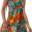 WIHOLL Summer Dresses for Women 2026 Loose Crew Neck Sleeveless Sundresses Casual Swimsuit Coverup with Pockets, XL