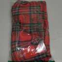 AQOTHES Red Green Plaid Christmas Tablecloth 60x60, Tartan Table Cloth Decorations, Winter Holiday Tablecloths for Circle Tables Parties Dining Farmhouse Kitchen Decor