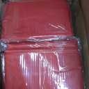 10 Pack Round Tablecloths - 120 Inch Red Polyester Cover for Round Tables, Stain and Wrinkle Resistant Washable Fabric Cloth for Wedding Banquet Parties