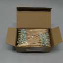 Reallnaive Cocktail Pick Pearl Fancy Toothpick for Appetizer 4.7 Inch Long Skewer for Drink Fruit Food Bamboo Stick Wedding Bridal Shower Decoration Charcuterie Accessories (Light Baby Blue,300 Pcs)