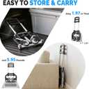 FCH Folding Hand Truck Aluminum Portable Folding Hand Cart 165lbs Capacity Hand Cart and Dolly Ideal for Home, Auto, Office, Travel Use, Black