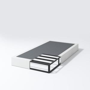 Box Spring for Twin Bed, 7 inch Twin Size Box Spring Only, Strong Metal Frame Mattress Foundation, No Noise, Easy Assembly