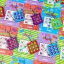 Kannove Valentines Day Gifts Cards for Kids Classroom, 28 Pack Tic Tac Toe Keychains with Class Exchange Cards for Kids, Valentine Goodies Bag Stuffers School Party Favors Prizes Treats for Boys Girls