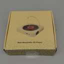 Bluetooth Portable Home CD Music Player with Remote Control, Timer, Built-in Speakers and LED Display - FM Radio Boombox (White)