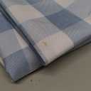 Veblandy Checkered Tablecloth Square Waterproof Gingham Table Cloth Washable Buffalo Plaid Table Cover Wrinkle Free for Kitchen, Dining and Outdoor Picnic, 60 x 60 Inch, Light Blue and White