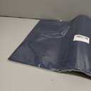 LANDVIEW Vinyl Placemats Set of 6, PVC Woven Washable Non-Slip Table Mats, Heat Resistant Wrinkle Free Place Mats for Dining Table, Easy to Clean (6, Navy Blue)