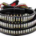 Sun Walker 48" Truck Tailgate Light Bar, Triple Row LED Strip with Running Brake Reverse Turn Signal Lights, IP67 Waterproof Bright Tail Emergency Light Bar for Pickup Trailer SUV