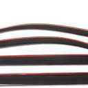 Auto Ventshade [AVS] In-Channel Rain Guards For 2015 - 2026 Ford F-150; 2017 - 2026 Ford F-150 Raptor, SUPERCREW ONLY | Window Vent Visors, 4 pcs. - Smoke | 194975