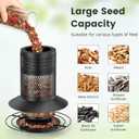 Large Metal Bird Feeders for Outdoors Hanging, Large Capacity Hanging Birdfeeder for Outside