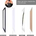 NAOKBOEE 10x24 Picture Frame in Black, Photo Frames with Plexiglass, Horizontal and Vertical Formats for Wall Mounting