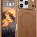SUPFINE Magnetic for iPhone 17 Pro Case (Compatible with MagSafe)(Military Grade Drop Protection)(Camera Protection) Translucent Matte Shockproof Phone Cover,Brown