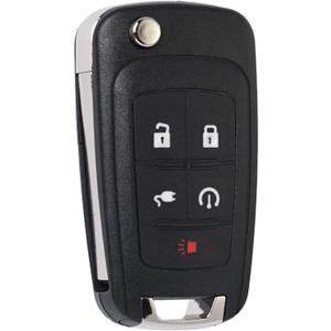 SUPALAND Car Key Fob Replacement Fits for Chevy Volt 2011 2012 2013 2014 2015 Keyless Entry Remote Start Control OHT05918179 22923862 22923867 22737521 315 MHz 5-Button Proximity flip Key