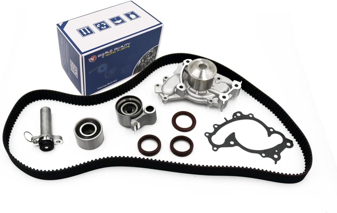 Timing Belt Water Pump Kit with Gaskets fits for 1994-2001 For Toyota Camry For Lexus ES300,1998-2003 For Toyota Sienna Solara For Lexus RX300,1995-2004 For Toyota Avalon 1MZFE 24V