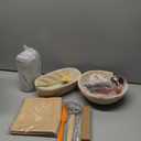 Kikcoin Sourdough Starter Kit, Complete Sourdough Bread Baking Supplies Includes 24oz Sourdough Starter Jar, Rattan Banneton Proofing Basket Set of 2, Artisan Bread Making Kit for Beginners & Pros