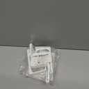 2 x TonGass 4-Pack RV Curtain Holders with Screws (White)  Camper & Motorhome Curtain Clips for Window Drapes, Heavy-Duty Plastic Retainers for RV, Boat, and Trailer Curtains