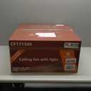 22 Bamboo DC Dimmable Ceiling Fan with Light and Remote Control,Boho Wooden Wicker Cage Rattan Bohemian Tropical Caged Wood Flush Mount Fandelier for Kitchen Indoor Bedroom