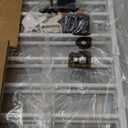 Babelio Baby Gate for Stairs, Kitchen & Doorways, No Bottom Bar| Easy Installation| One-Handed Operation| Auto-Close| Hardware Mount (Drill Needed) Safety Dog Gate (White - B17, 34" H, 29-49" W-Wide)