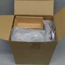 Teecyhooo 50 Pcs Paper Loaf Pan with Lids, Disposable Paper Baking Pans Mold with Plastic Black Spoons Sealing Sticker for Baking Bread, Small Meatloaf, Cake, Sweets, Oven, Bakery, 5.9 x 2.5 x 2''