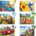6 Packs 16 Large Piece Puzzle for Seniors, Dementia Alzheimer's Products Activities for Elderly Adults, Easy Puzzle Alzheimers Memory Cognitive Game Gift for Patient in Nursing Home
