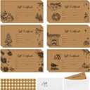 96 Set Gift Certificates for Business, Included Blank Certificate Cards with Gold Foil Envelopes and Stickers for Women Birthday Beauty Salon Restaurants Customer (Vintage)