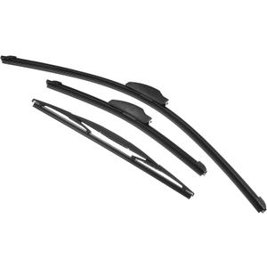X AUTOHAUX 3 Pcs Front Rear Windscreen Wiper Blades Set for Mazda 2 DE 2007 2008 2009 2010 2011 2012 2013 2014