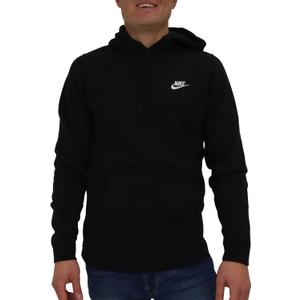 NIKE Sportswear Men's Pullover Club Hoodie (Medium, Black)