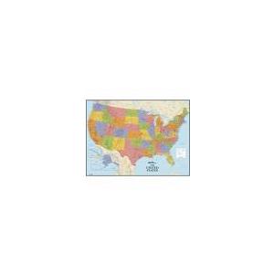 RoomMates Decor Dry Erase US Map Peel and Stick Giant Wall Decal