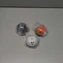 Hotop 3 Pcs Desk Bell for Service Ghost Call Bell for Kitchen Hotel Restaurant Classroom , Orange, White, Black