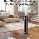 DREO 11L Smart Humidifier 747S Large Room 700 ft, 100H Runtime, 21dB Quiet | Top Fill, 1500+RGB Light, APP & Remote Control, Clean Tank Technology, 12H Timer, Cool Mist Humidifers for Bedroom, Grey